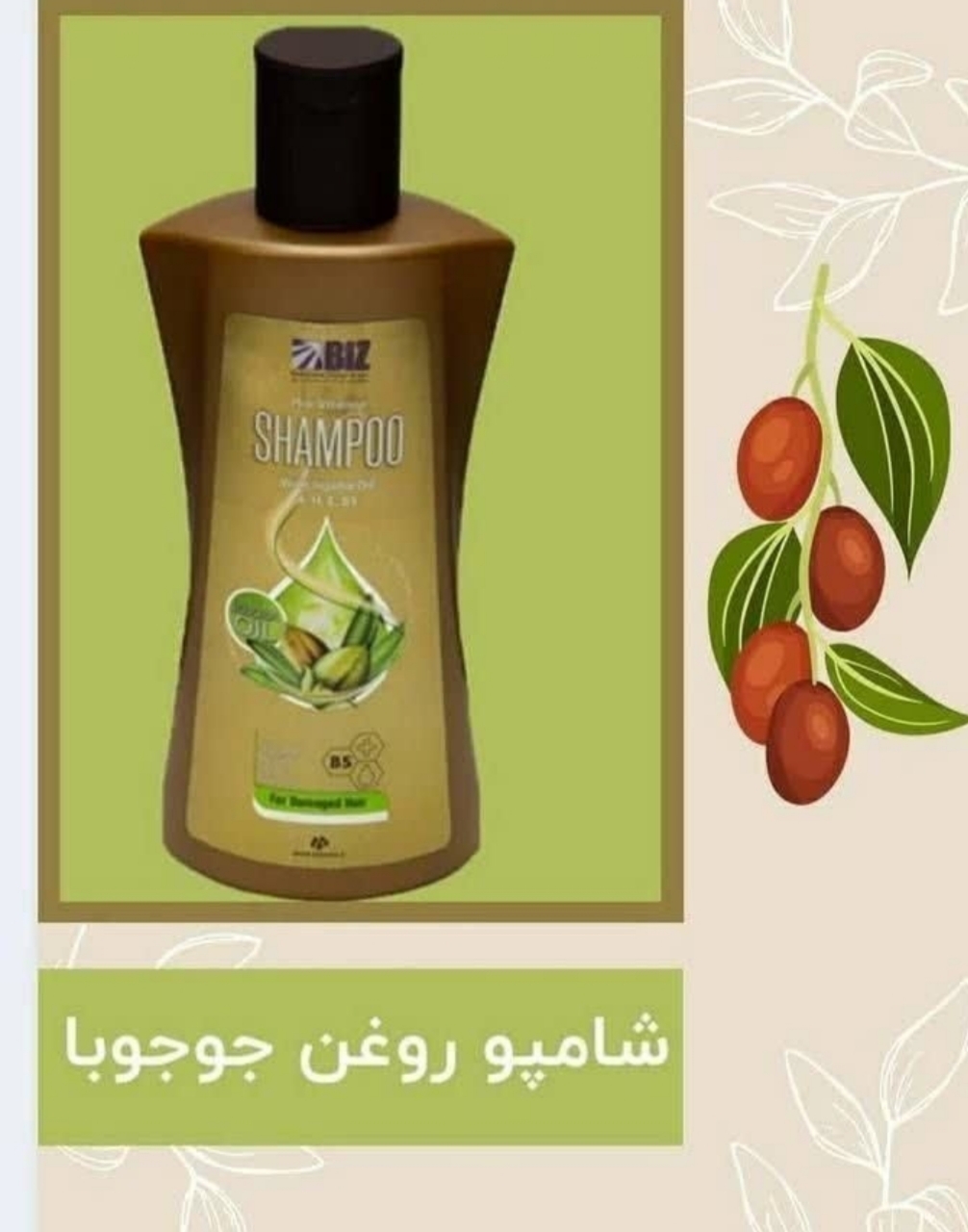 شامپو روغن جوجوبا